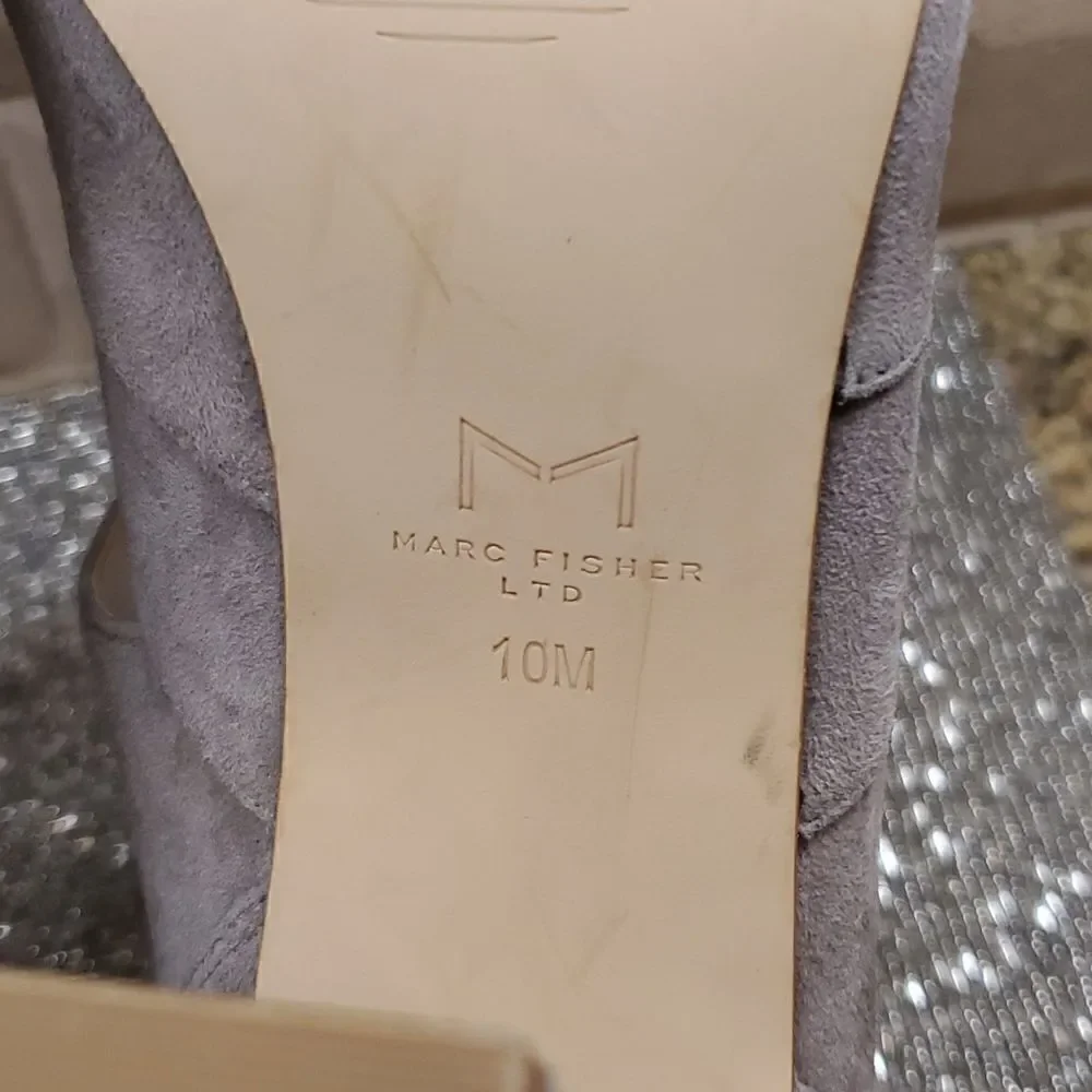 MARC FISHER Suede Caged Sandals - Size 10‎